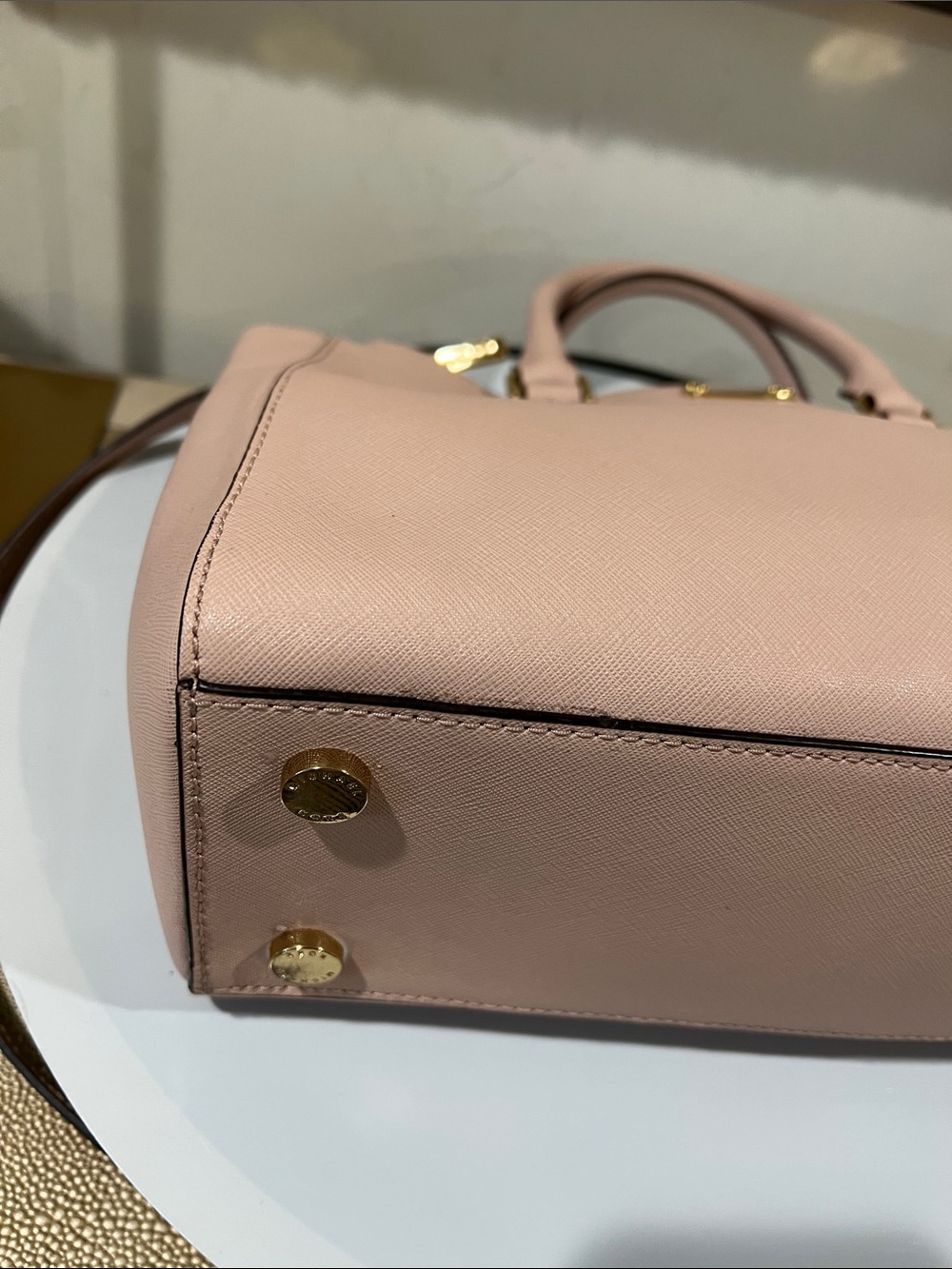 MICHAEL Michael Kors Blush Pink Ballet MD Satchel Crossbody NWT MSRP $328 - Picture 10 of 16